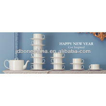 white body creamy white body hign quality microwavable fine bone china porcelain ceramic tea coffee set gift